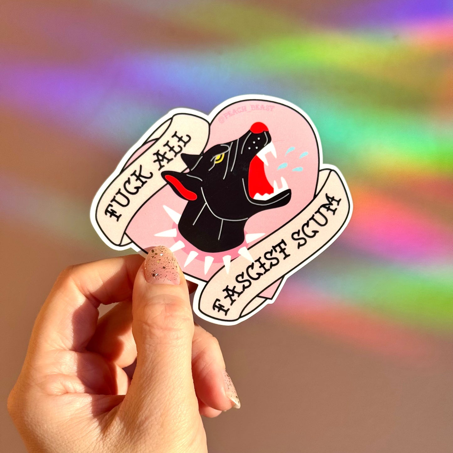 F All Fascists Sticker