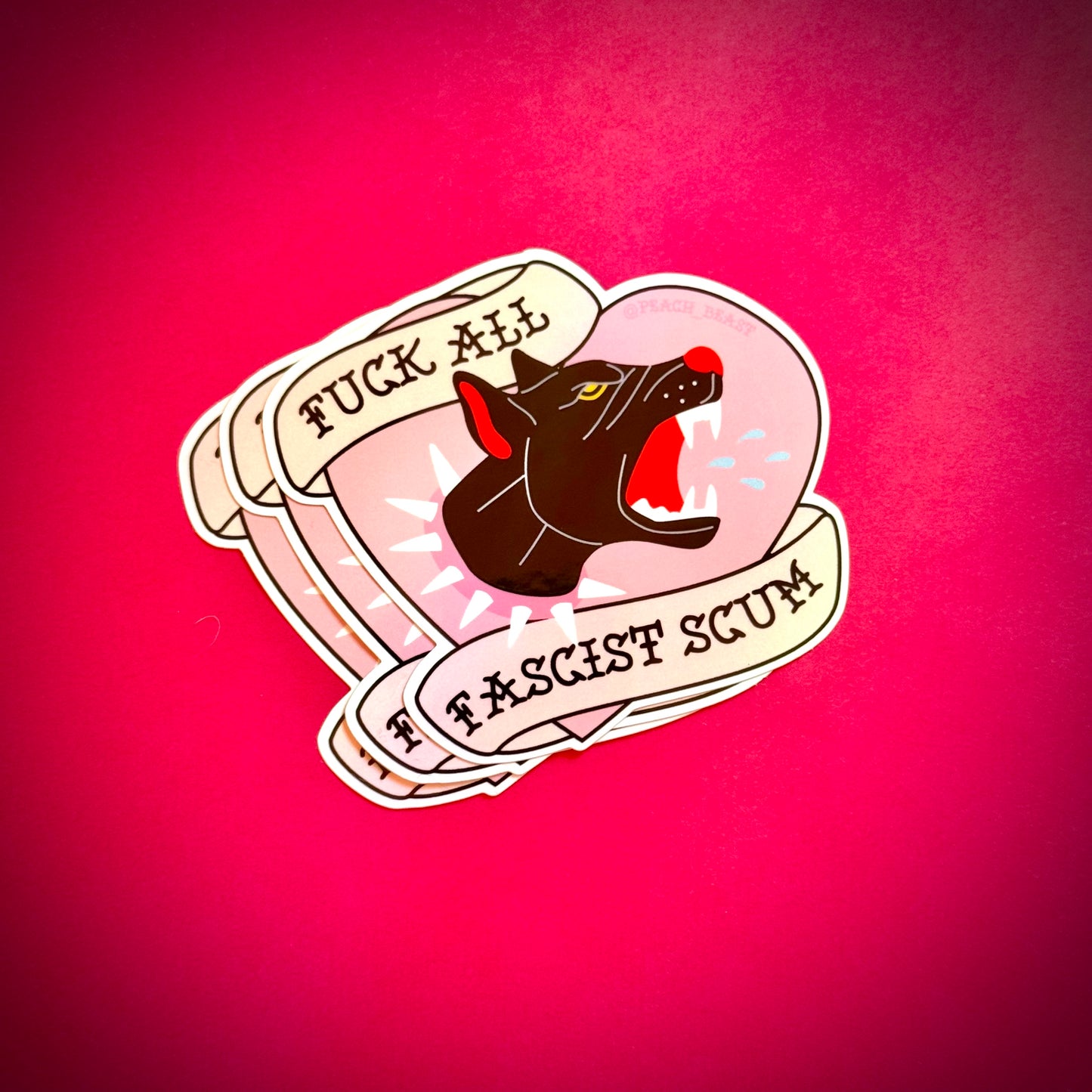 F All Fascists Sticker