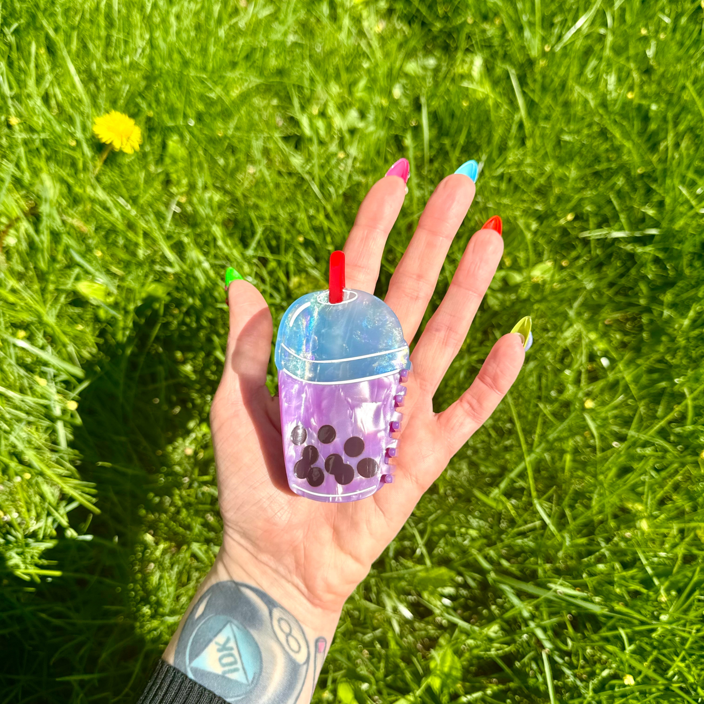 Boba Tea Hair Claw
