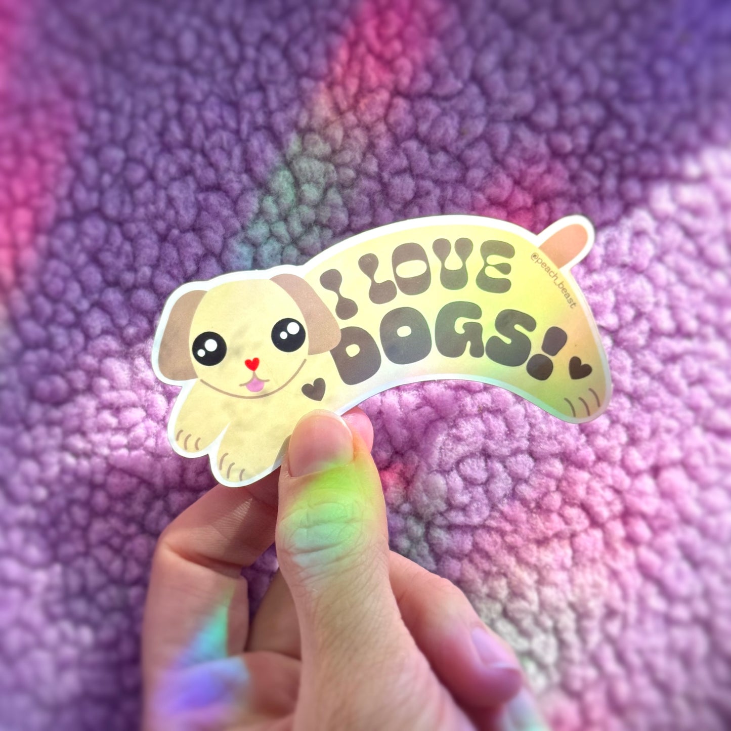 I Love Dogs Sticker