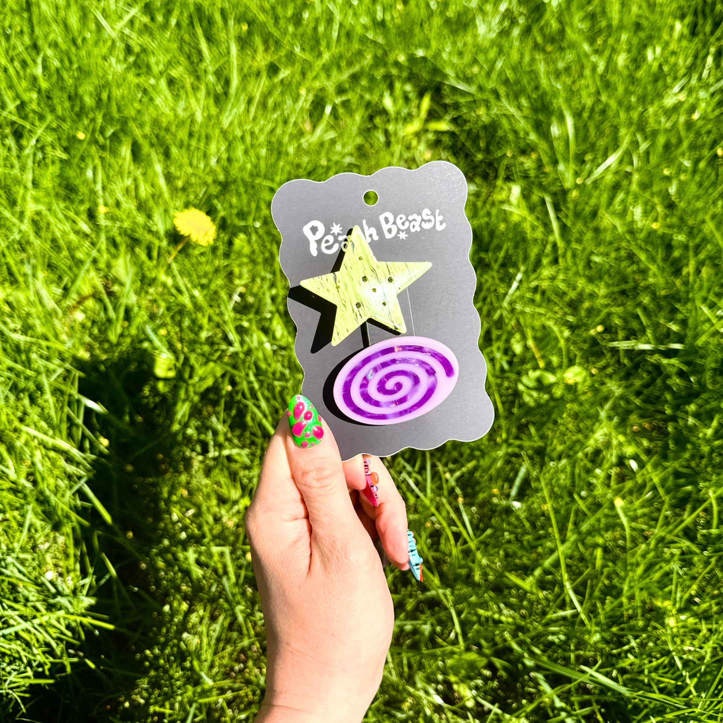 Swirl + Star Hair Clip Set