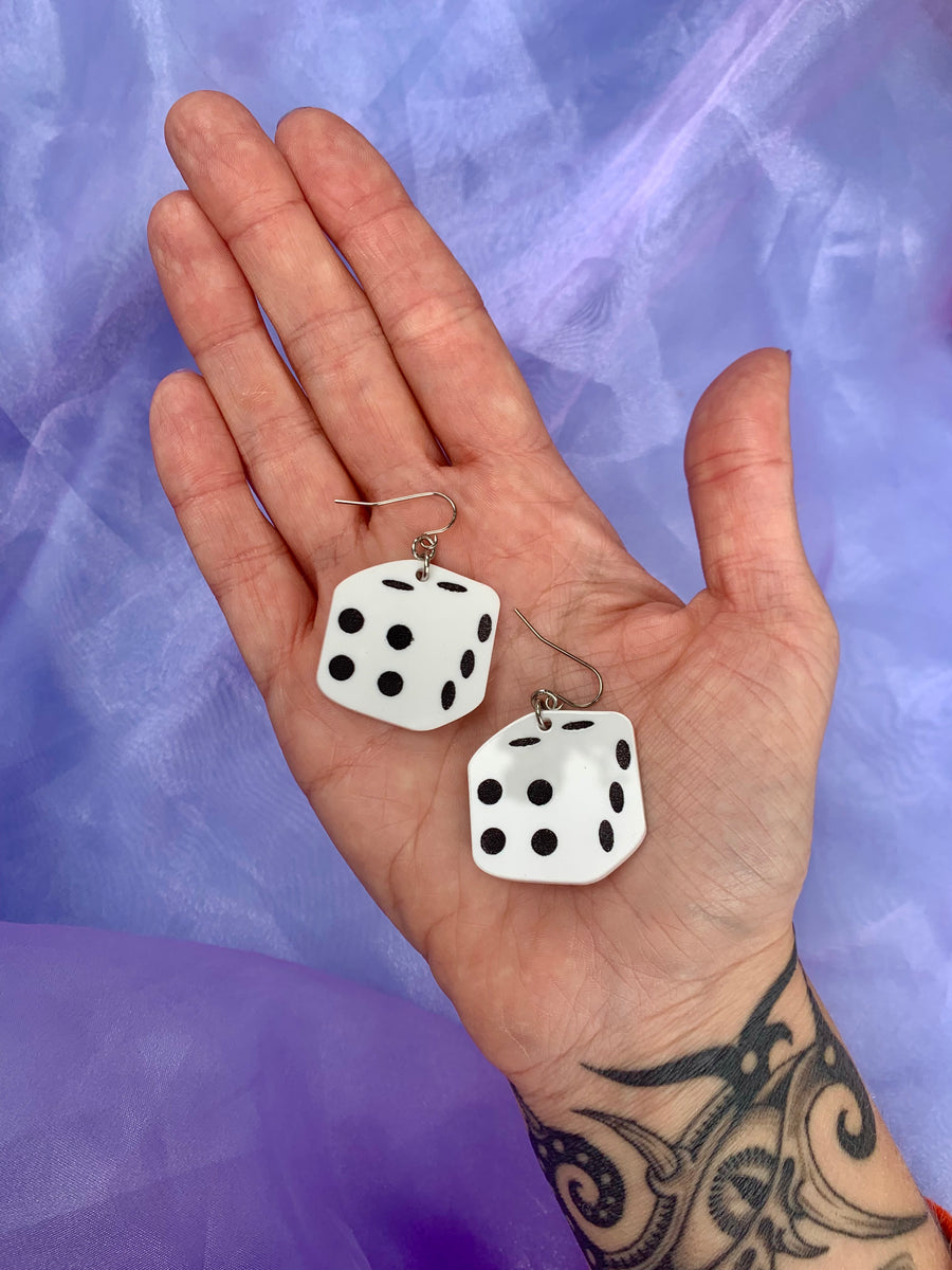 dice earrings PeachBeast