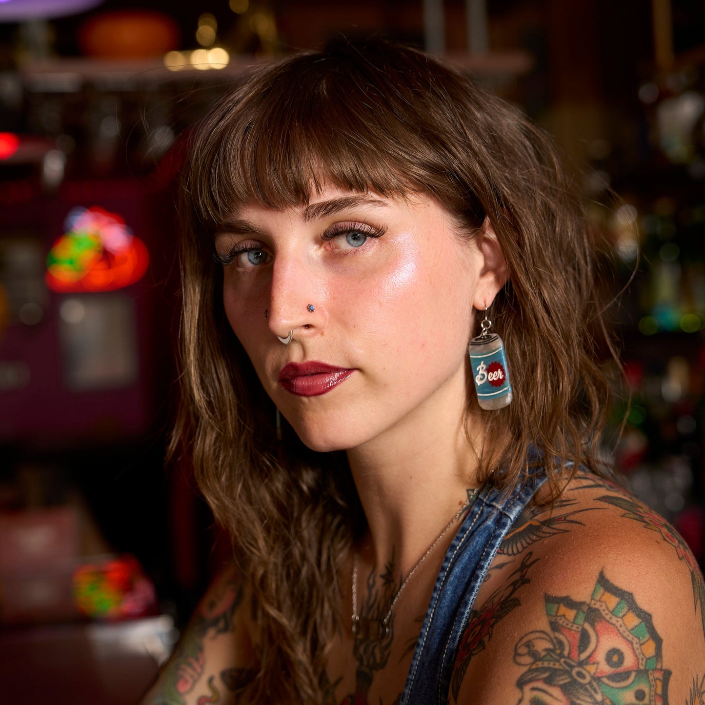 Beer Can Earrings