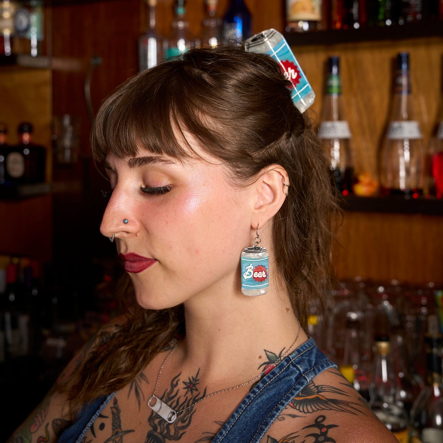 Beer Can Earrings