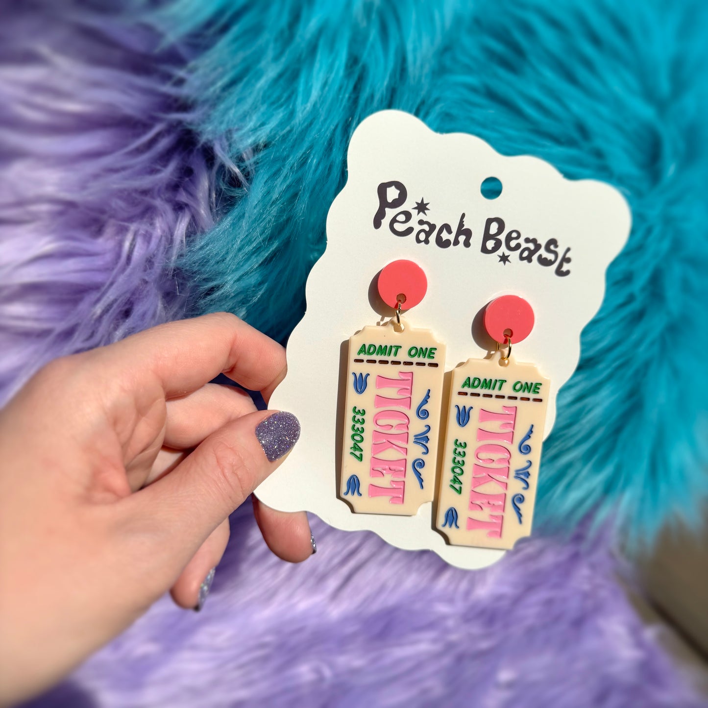 Ticket Stub Earrings