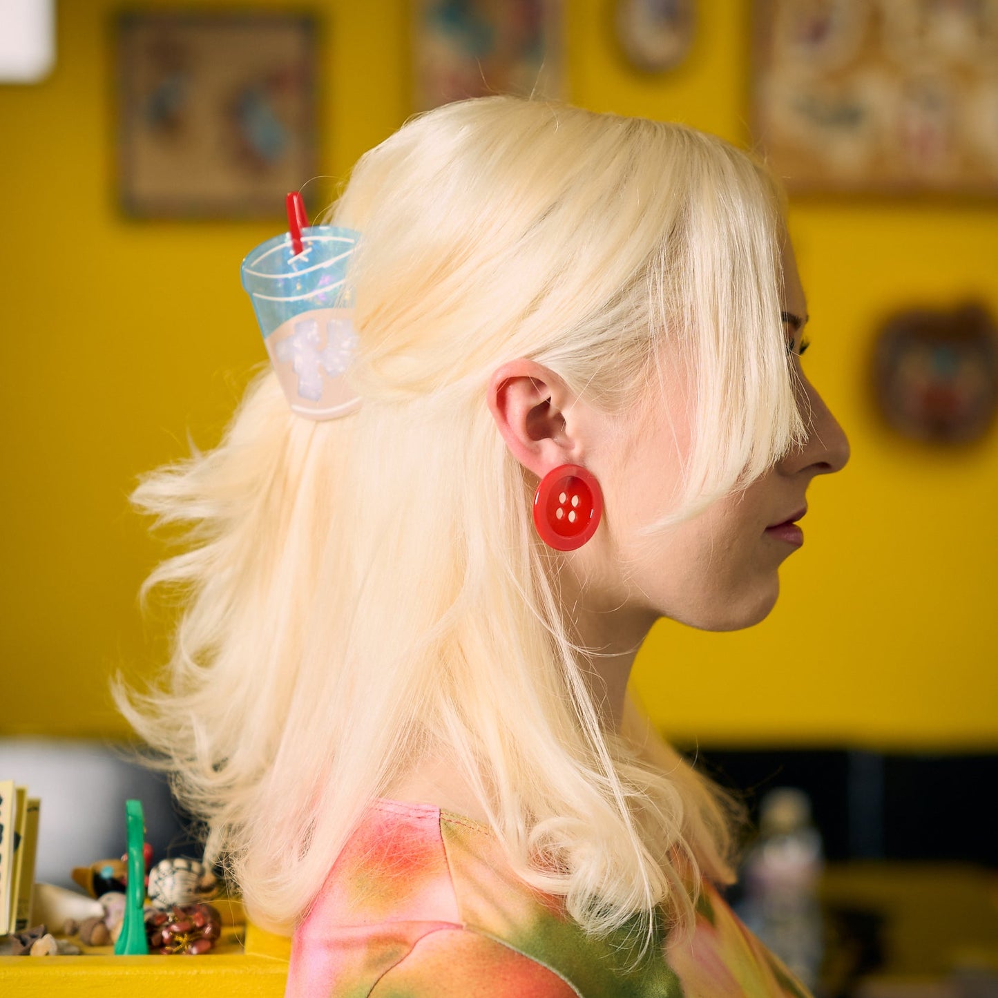 Button Earrings
