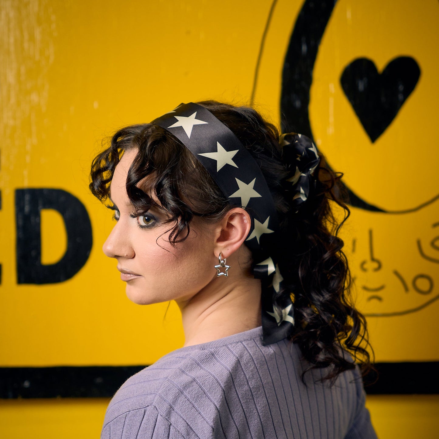 Star Silk Hair Ribbon