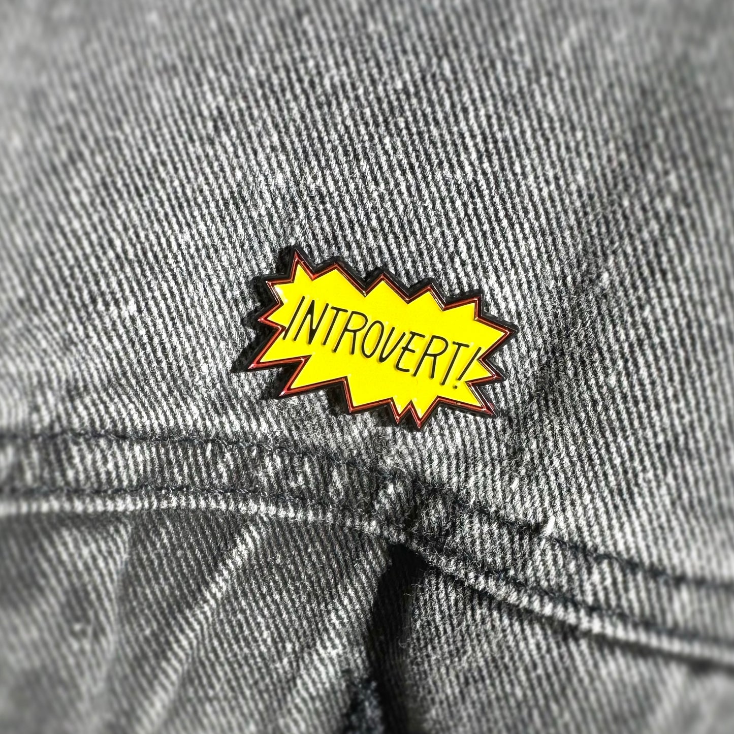 Introvert Enamel Pin