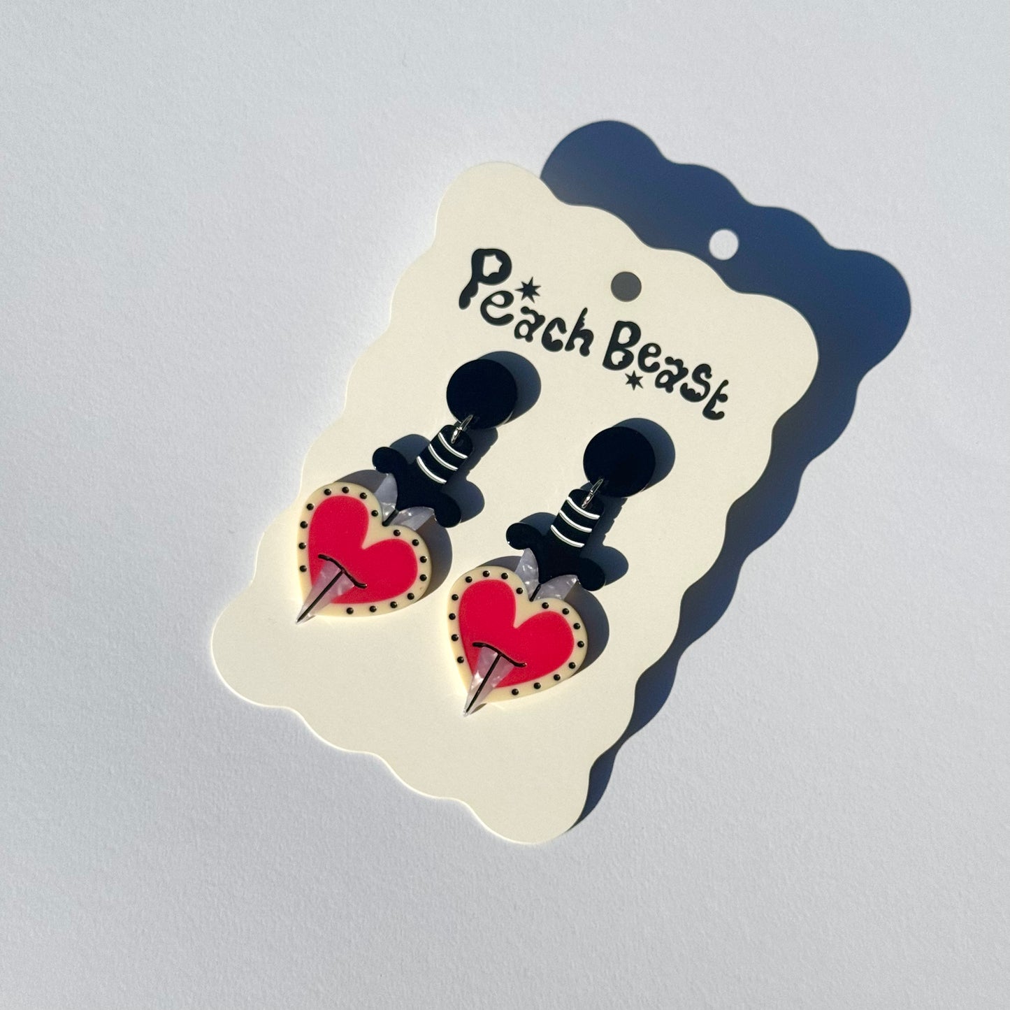 S-Dagger Tattoo Earrings