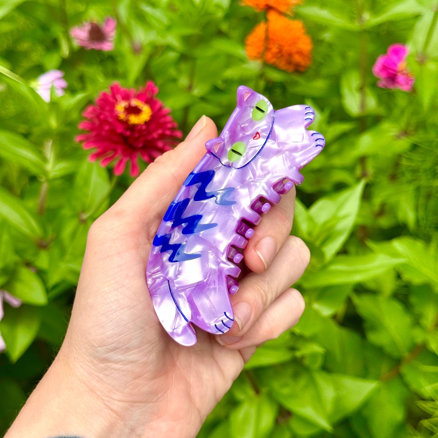 Purple Cat Hair Claw
