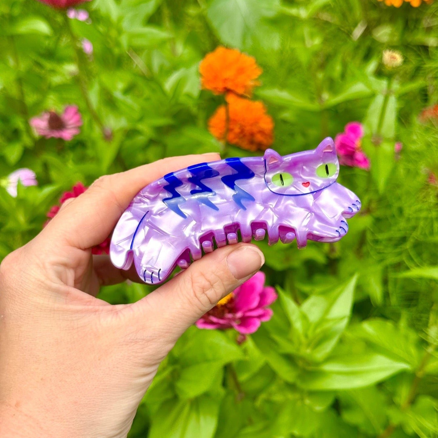 Purple Cat Hair Claw