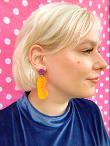 circus peanut earrings