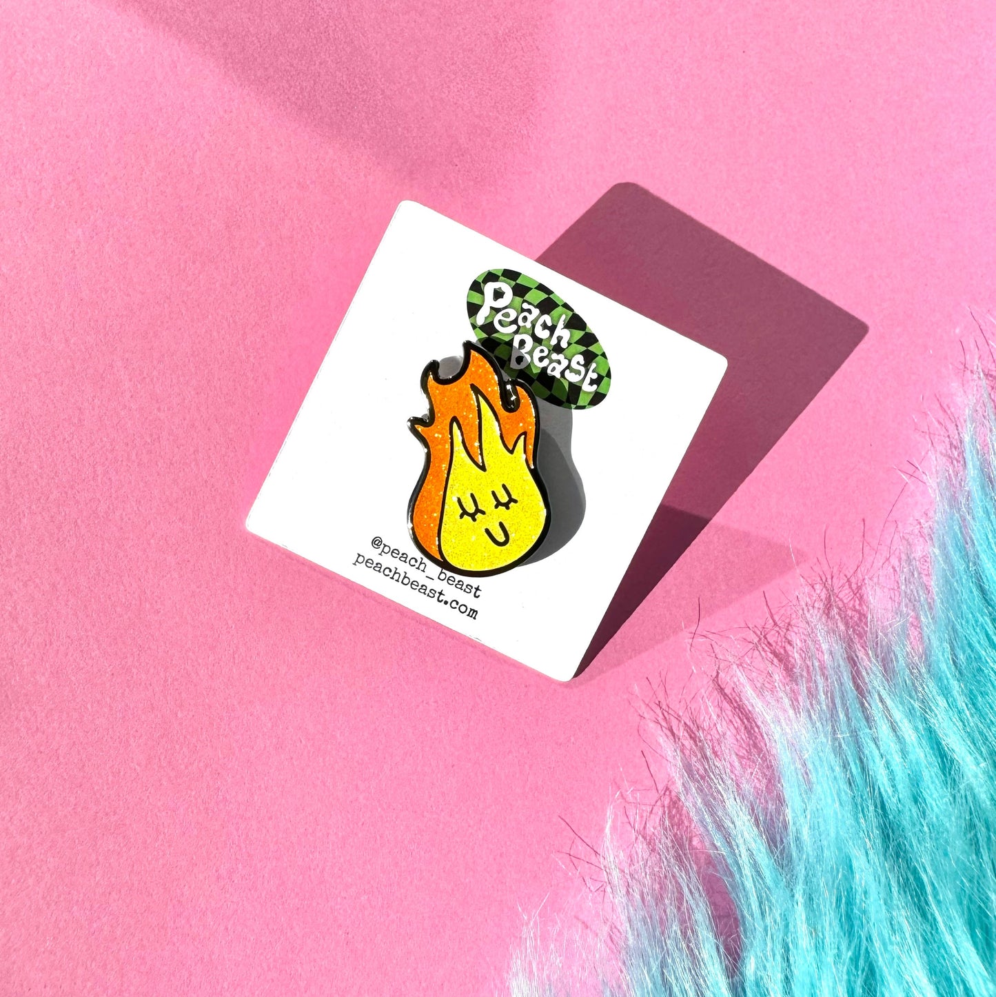 Happy Flame Enamel Pin