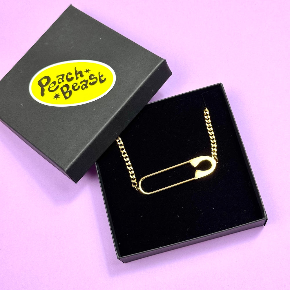 Safety Pin Necklace