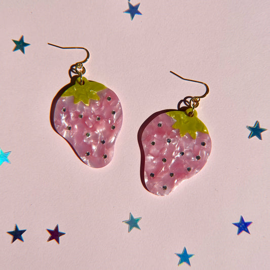 Strawberry Sparkle Earrings