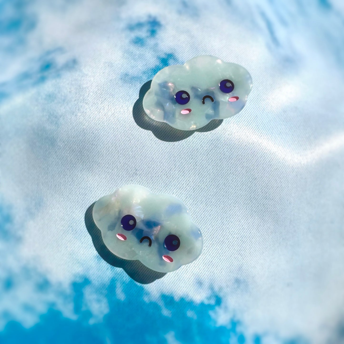 Crying Cloud Hair Clips