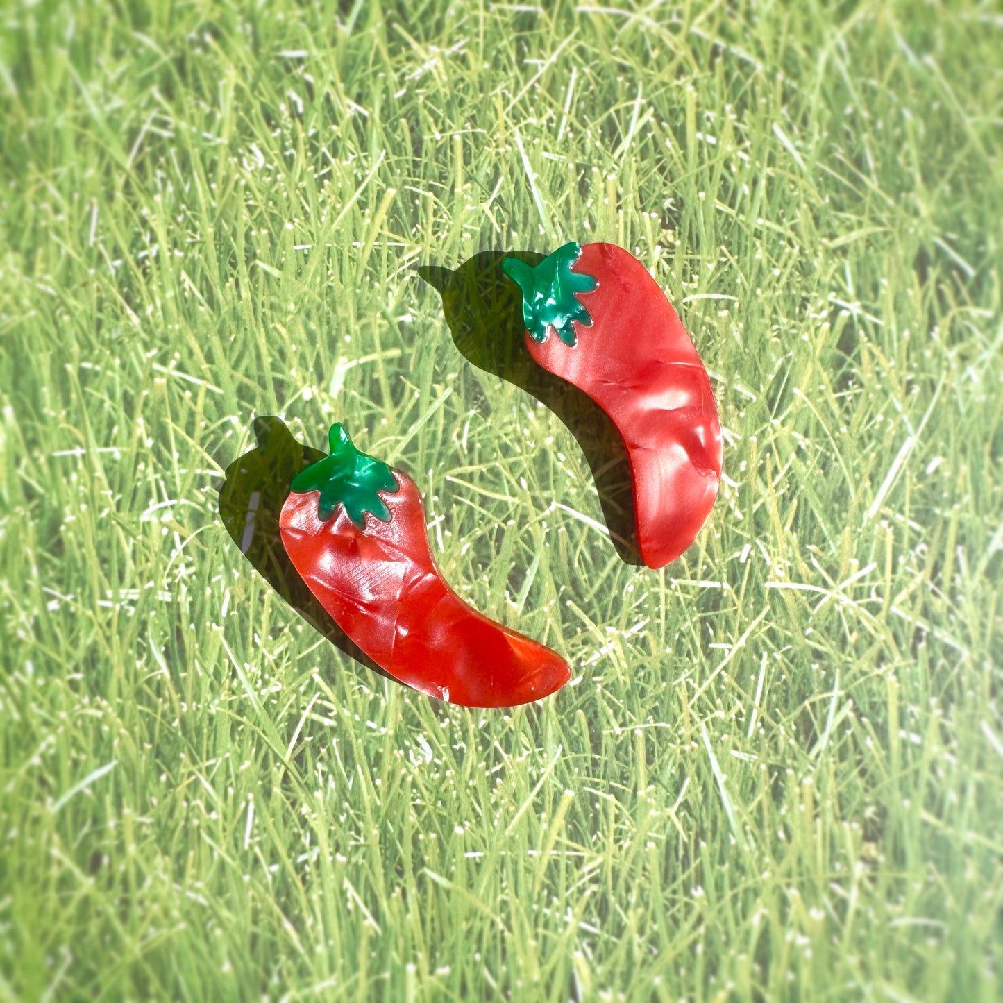 Hot Pepper Hair Clips