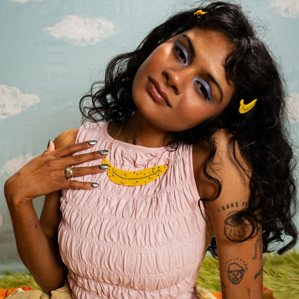 Ripe Banana Statement Necklace
