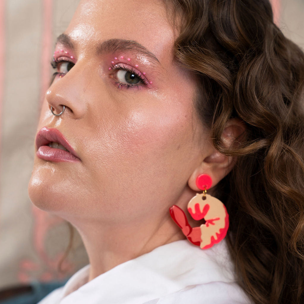Shrimp Earrings