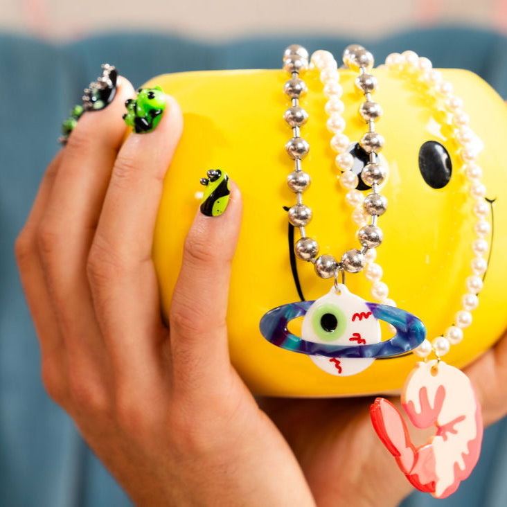 Eye Ball Chain Necklace