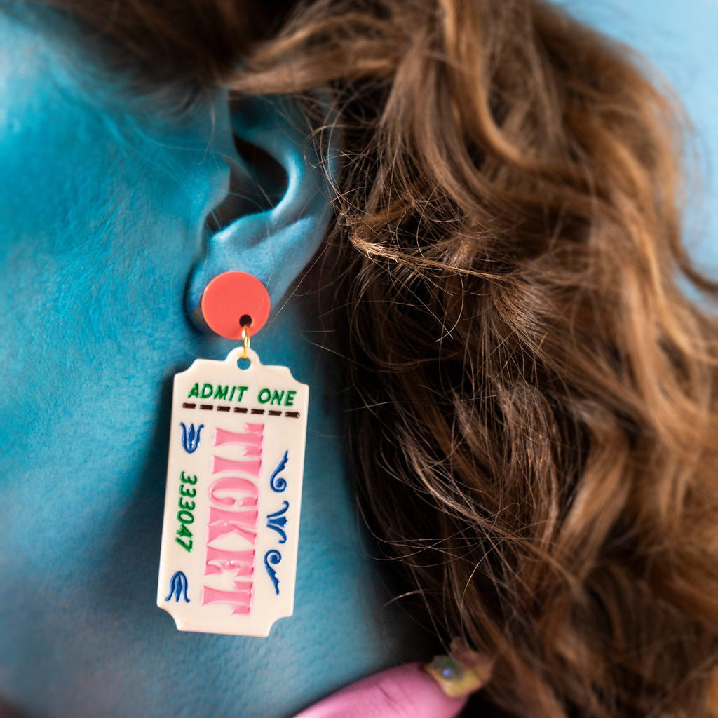 Ticket Stub Earrings
