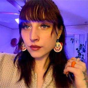 clown emoji earrings