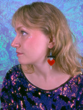 Load image into Gallery viewer, heart dagger earrings