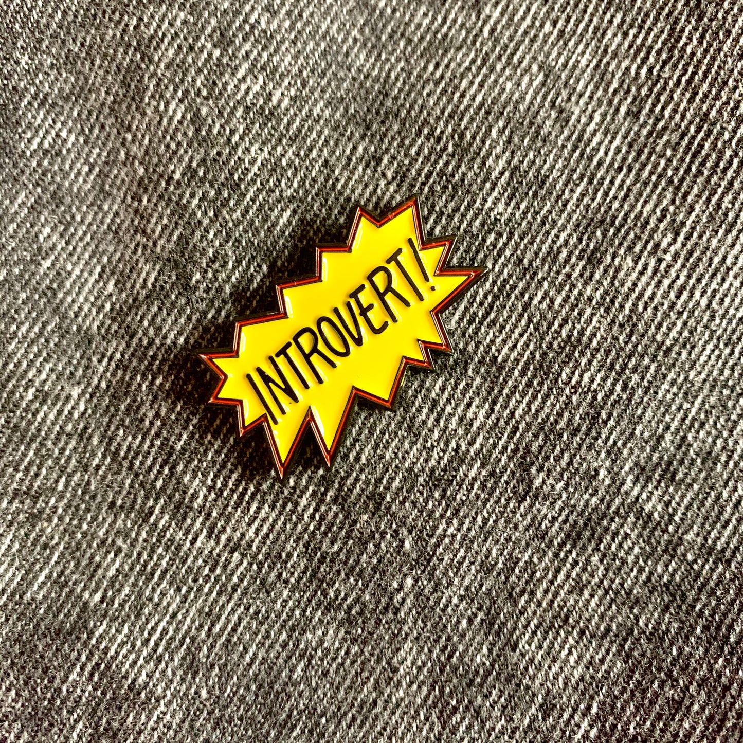 Introvert Enamel Pin