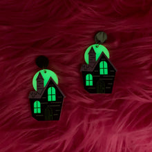 Load image into Gallery viewer, haunted house earrings