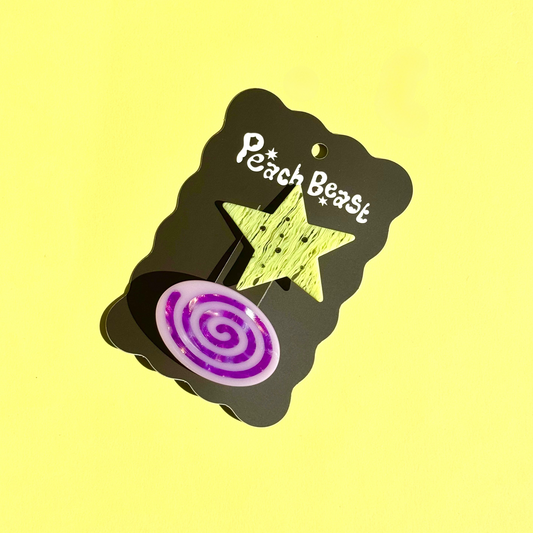 Swirl + Star Hair Clip Set