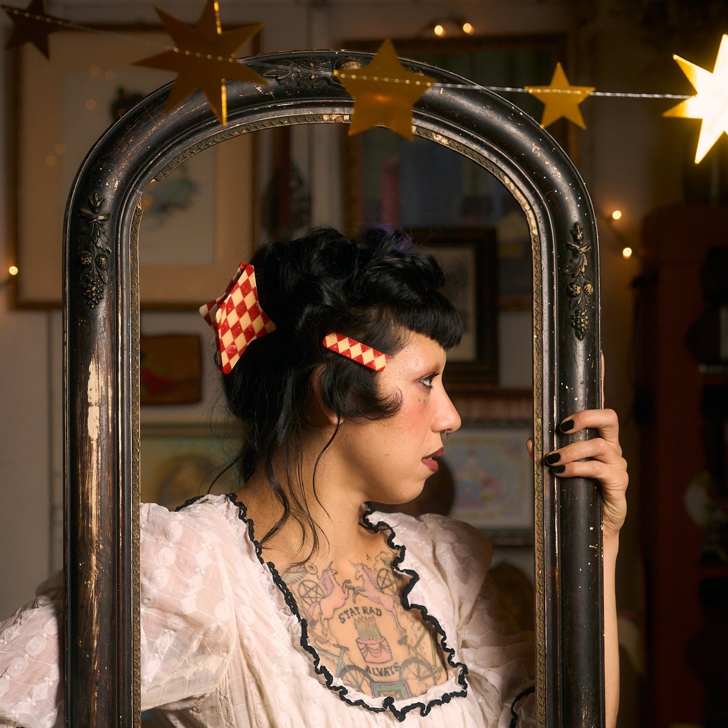 Harlequin Hair Claw