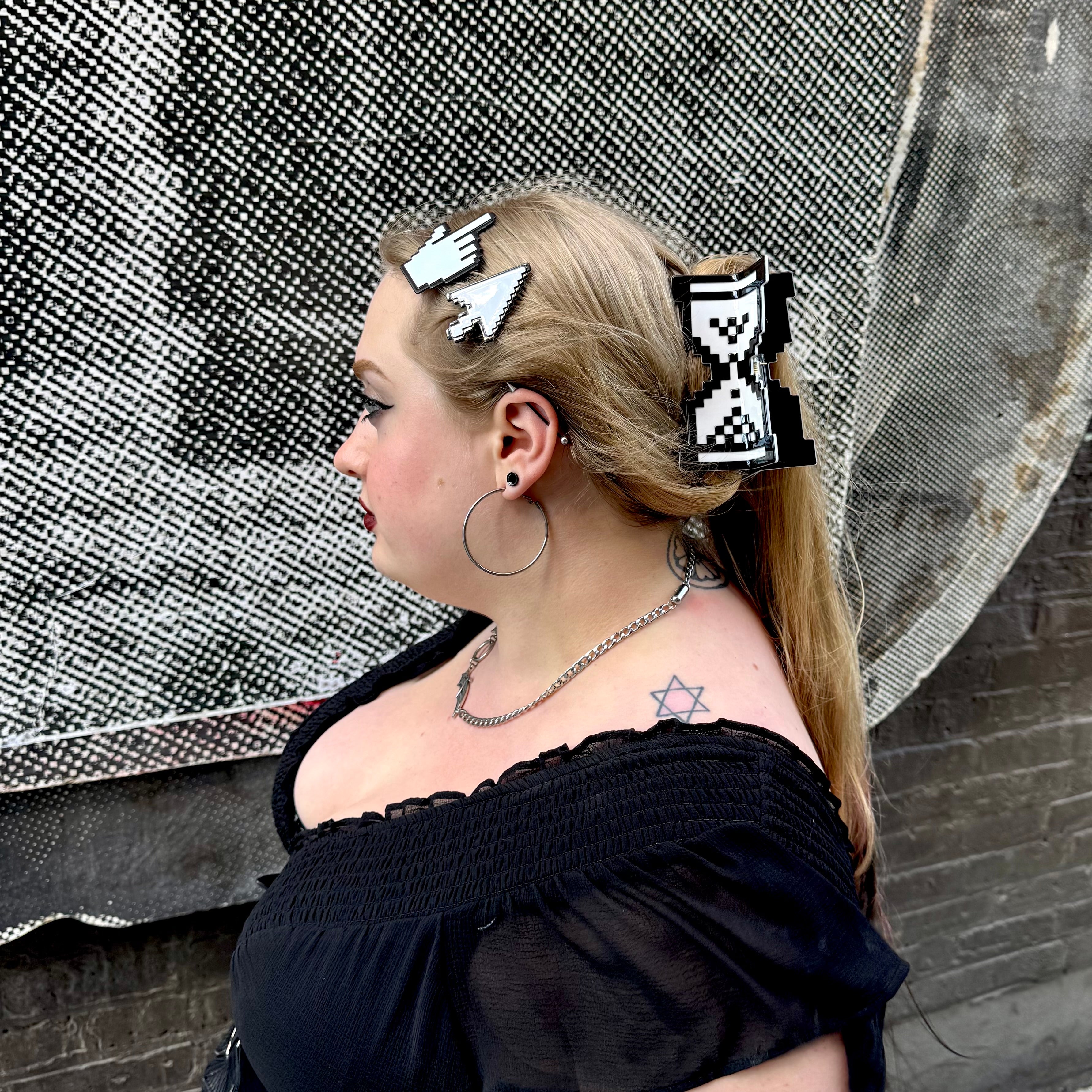 Y2K Hair Clip Set – Peach Beast