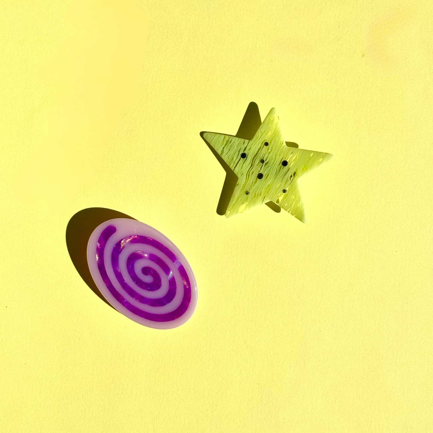 Swirl + Star Hair Clip Set