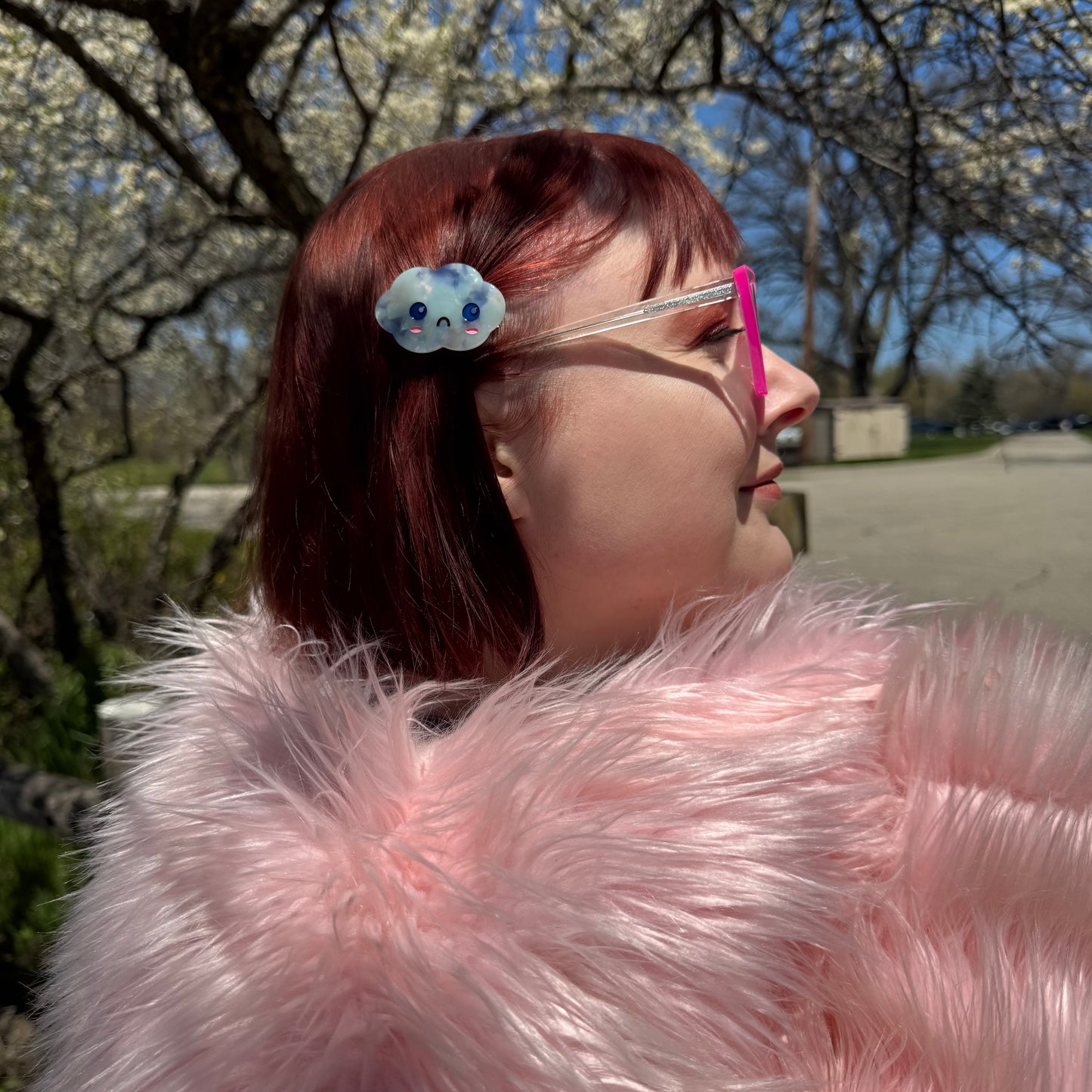 Crying Cloud Hair Clips