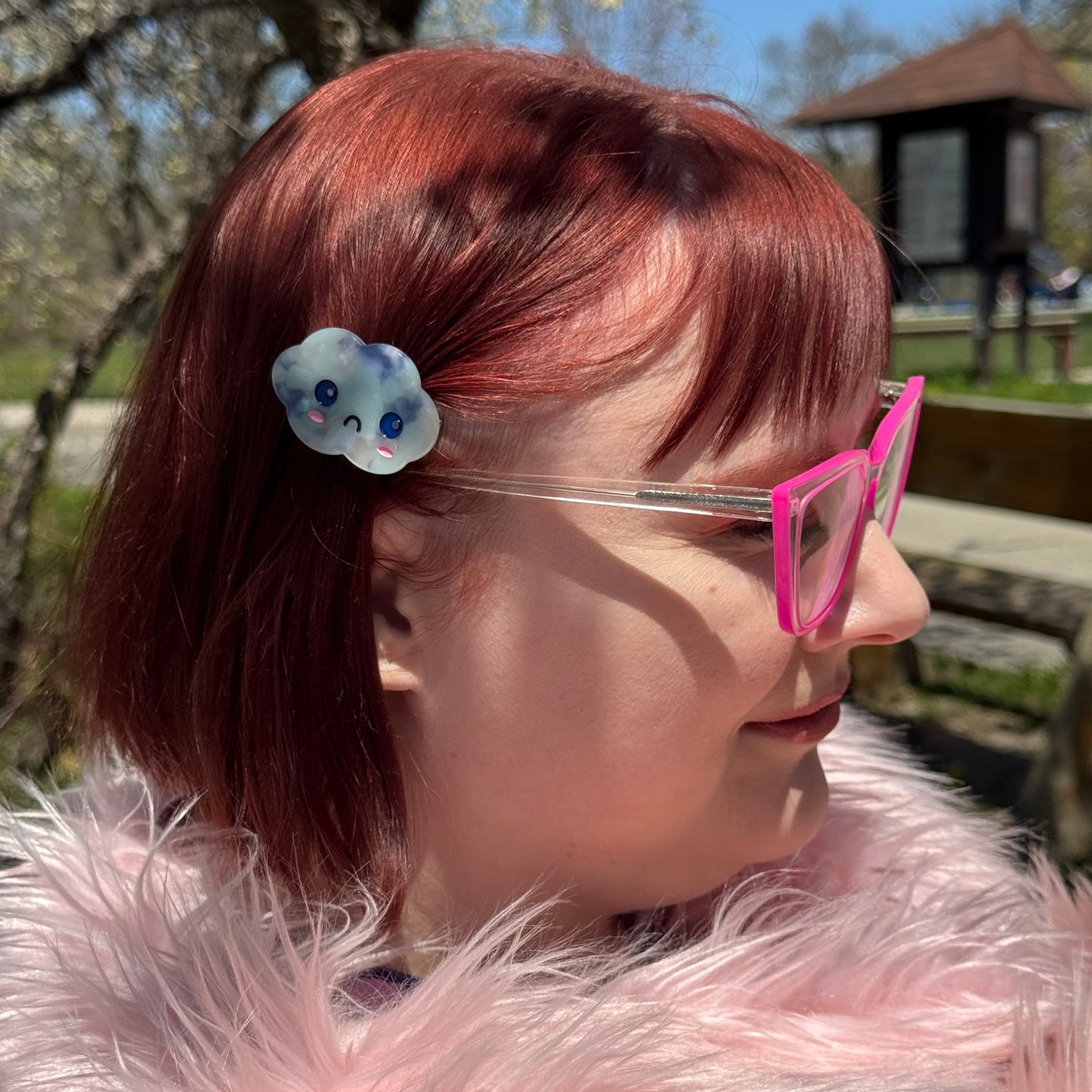 Crying Cloud Hair Clips
