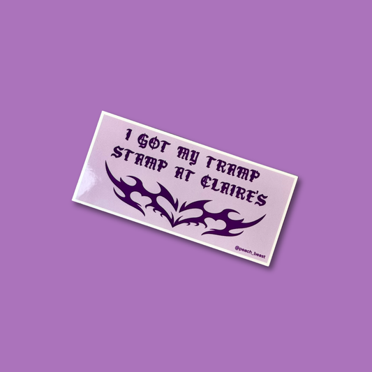 Tramp Stamp Sticker