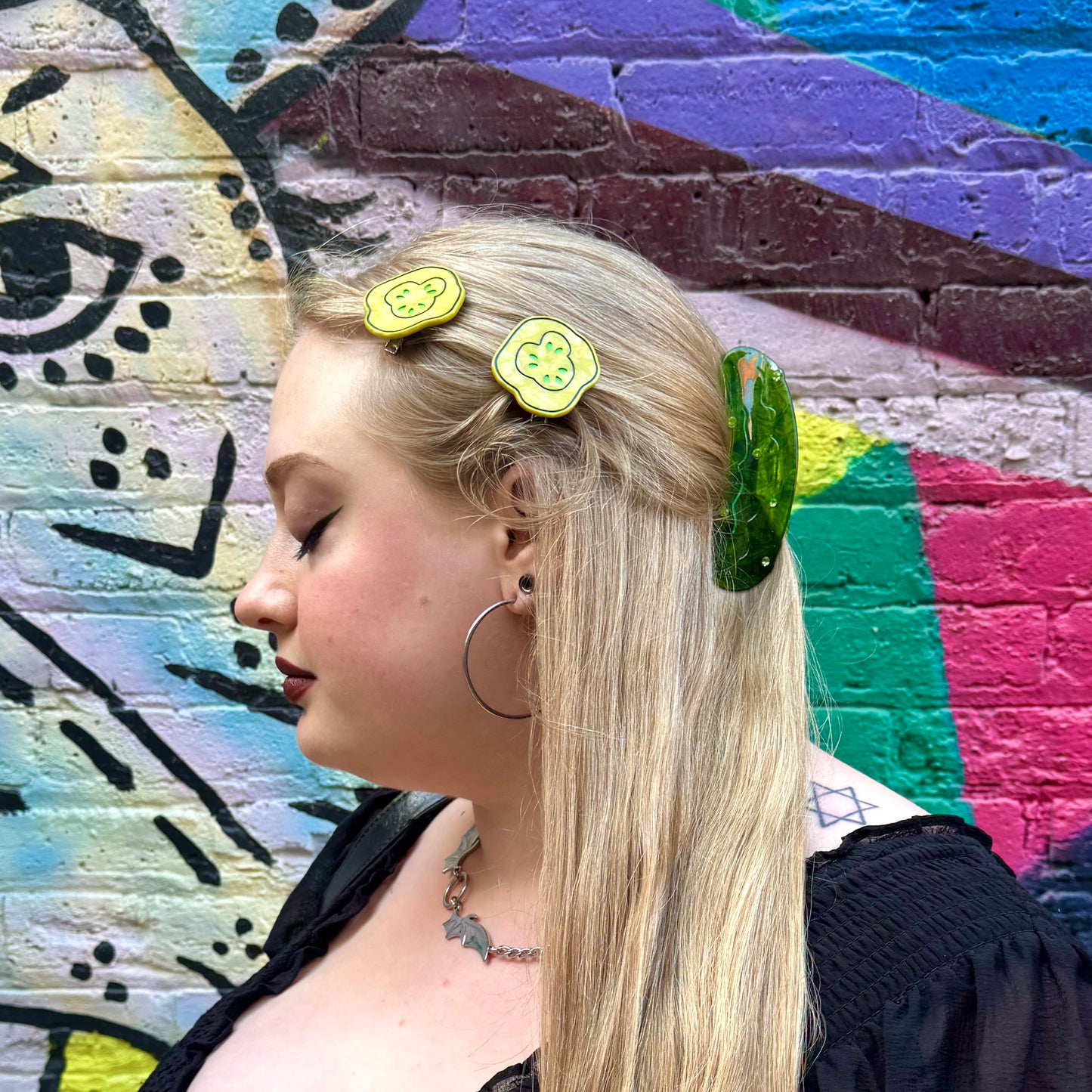 Pickle Hair Clip Set