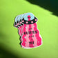Aliens UFO Sticker