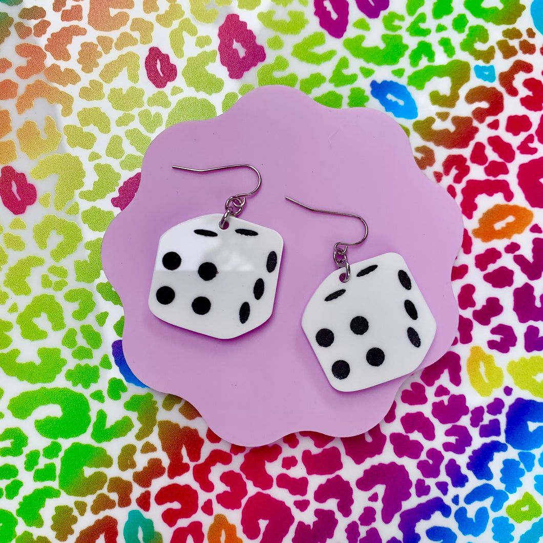 dice earrings