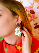 Load image into Gallery viewer, my grungy pony earrings