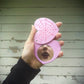 Pink Spider Web Pocket Mirror