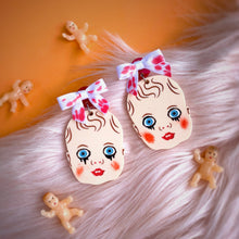 Load image into Gallery viewer, creepy babydoll earrings