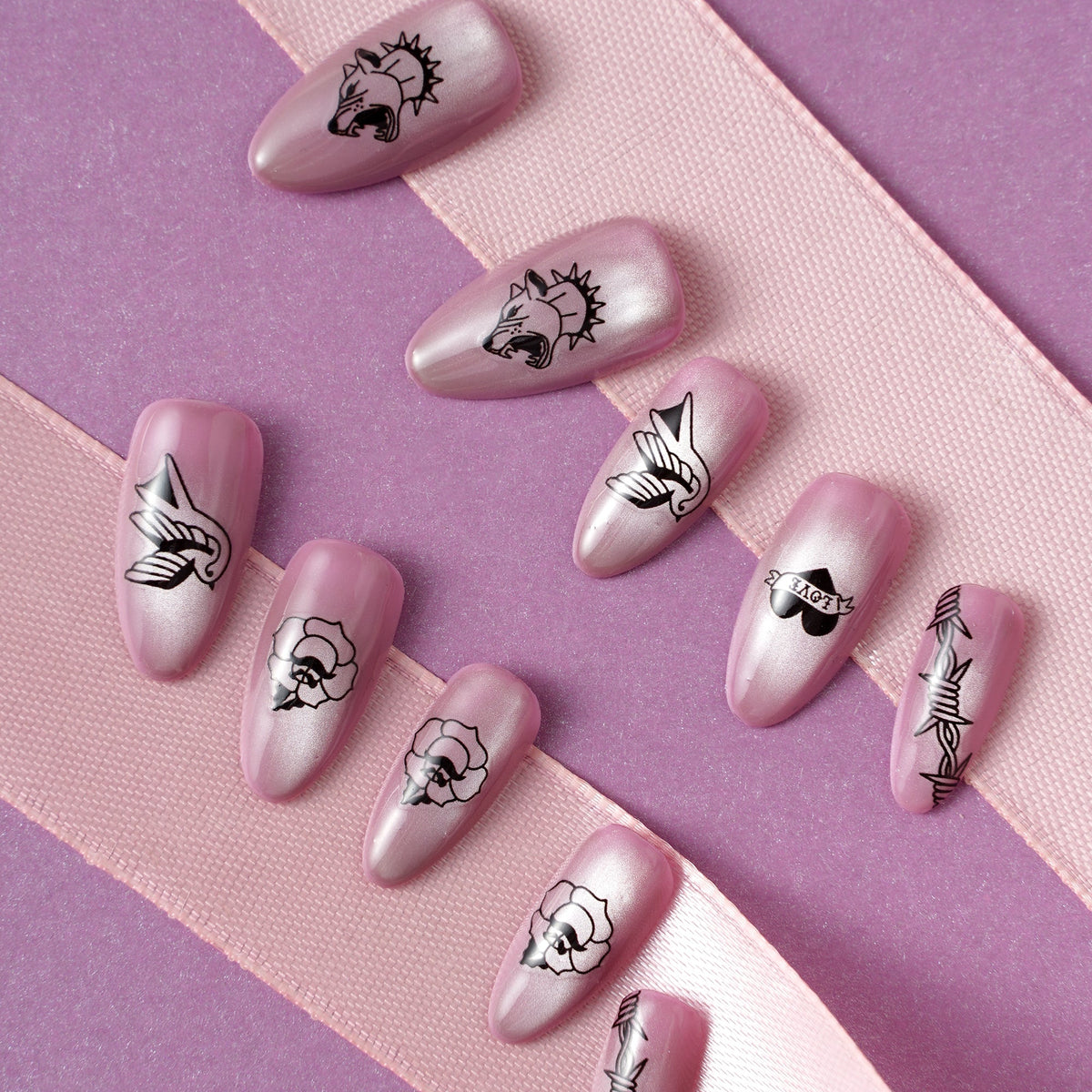 Tattoo Love Press-On Nails