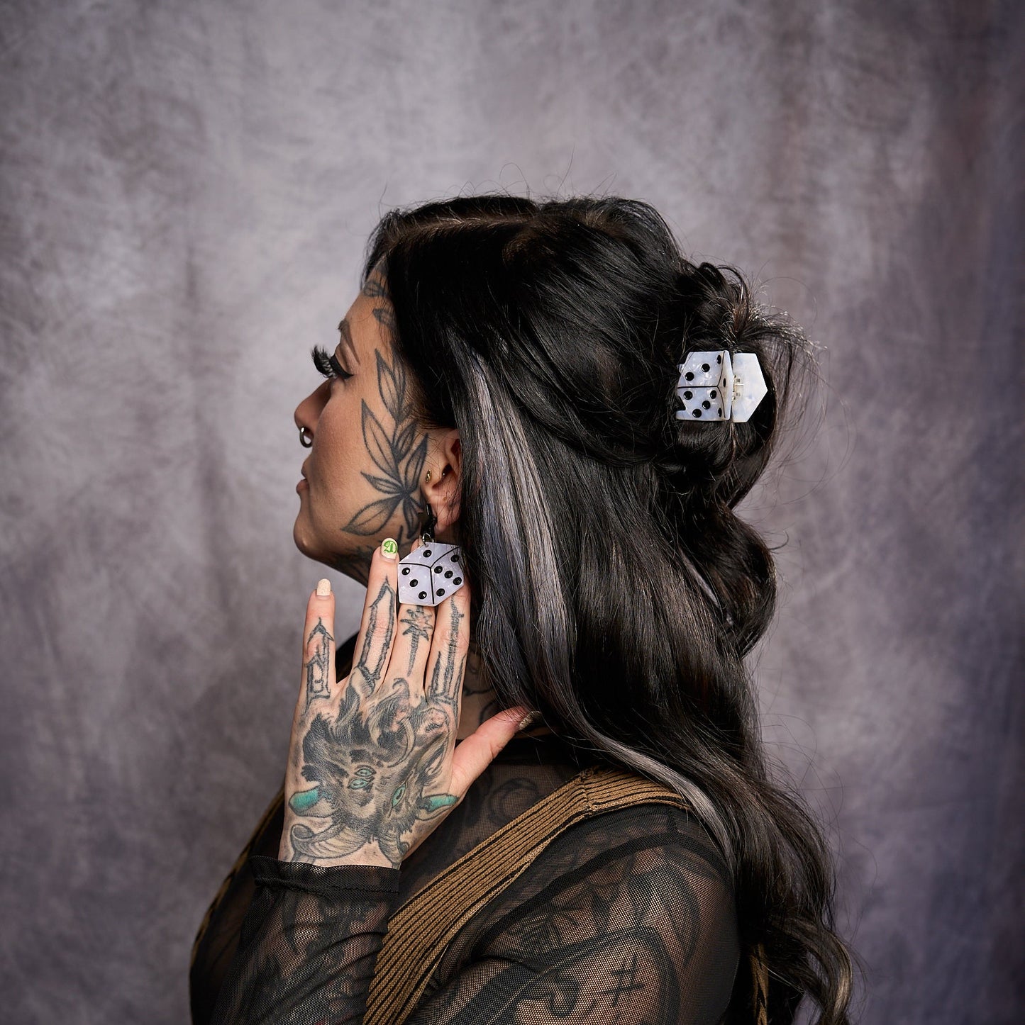 Dice Mini Hair Claw