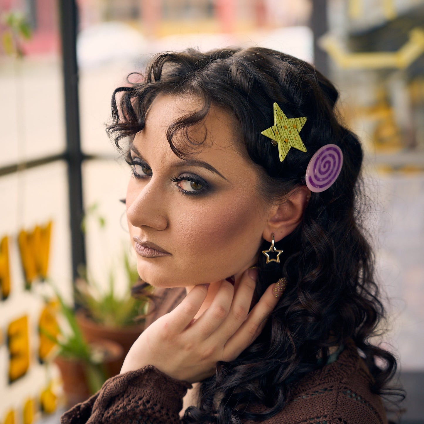 Swirl + Star Hair Clip Set