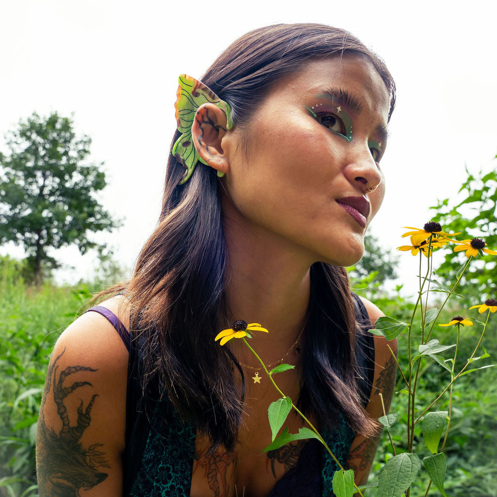 Luna Moth Ear Cuffs