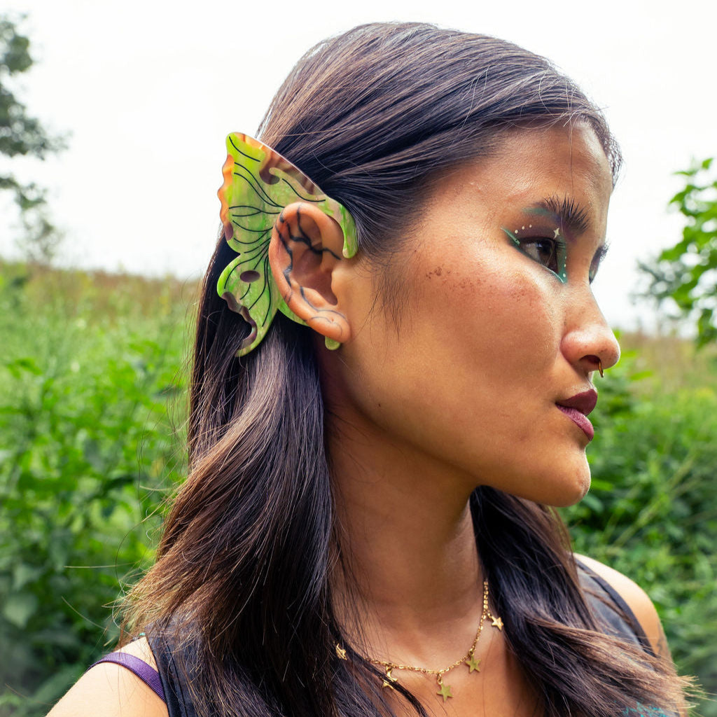 Luna Moth Ear Cuffs