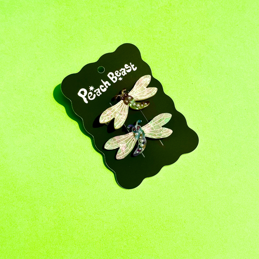 Dragonfly Hair Clip Set