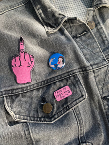 resting bitch face pin