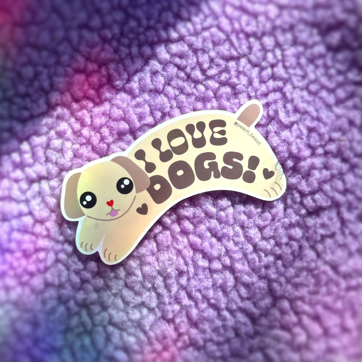 I Love Dogs Sticker